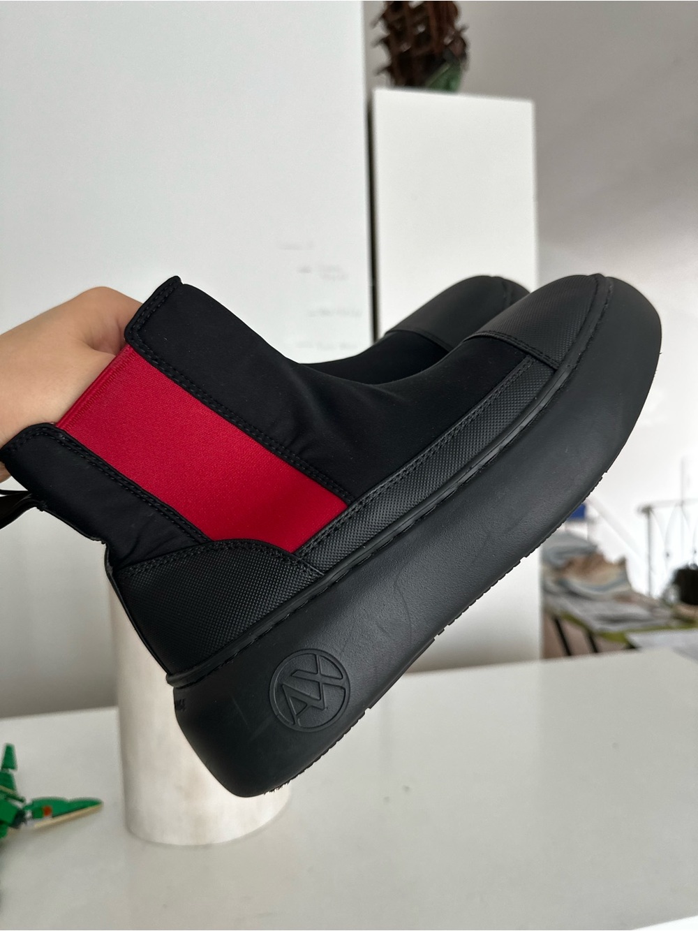 Zara Black and Red Kids Boots